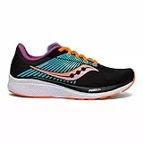 Saucony Guide 14 Damen-Laufschuh, Schwarz/Schwarz/Schwarz, 37 EU