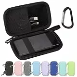 Harte Reisehülle für Sabani für Loveledi für Iapos für Pxwaxpy für Ohoviv für FOCHEW, tragbares Ladegerät, Powerbank, Aufbewahrungshalter für schnelles Aufladen, Akku-Schutzhülle (schwarz)