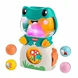 Fisher-Price Babyspielzeug leuchtender und rollender Frosch, musikalischer Kugelspaß mit 3 Kugeln, für entwicklungsförderndes Spiel, Babys und Kleinkinder ab 6 Monaten, JLB96