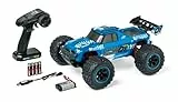 Carson 500404252 1:10 XS Stadium Fighter 100% RTR blau - Ferngesteuertes Auto, RC Buggy, inkl. Batterien und Fernsteuerung, Offroad Buggy