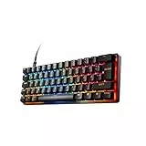 SteelSeries Apex Pro Mini Gen 3 Gaming Tastatur 60 Prozent - Hall Effect Switches OmniPoint 3.0 - Anpassbarer Auslösebereich - GG Quickset - Rapid Trigger - Rapid Tap-SOCD - DE Layout QWERTZ
