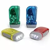 HENGBIRD 4er-Pack Handkurbel-Taschenlampen Led-Taschenlampen Handkurbel-Taschenlampen Tragbare Outdoor-Kurbeltaschenlampen FüR NotfäLle Camping Und Outdoor-AktivitäTen