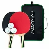 Donic-Schildkröt Tischtennis-Set Top Team 400, 2 Schläger, 3 Bälle in guter 1* Qualität, in wertiger Tasche, sehr Gute Freizeitqualität, komplette Ausstattung