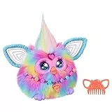 Hasbro Furby Tie Dye Elektronisches Plüschtier für Jungen und Mädchen ab 6 Jahren, Plüschtier mit Geräuschen, Lichtern und 5 Sprachmodi, Sammlerstück, Mehrfarbig