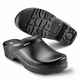 SIKA Unisex Flexika Offener Clog, flexibler und bequemer Freizeitclog, Obermaterial aus Permair-Leder,weiches Textilfußbett,stoßdämpfende Sohle,leicht anzuziehender Clog für den täglichen Freizeitlook