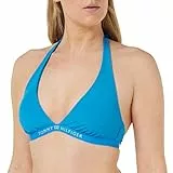Tommy Hilfiger Damen Bikini Oberteil Triangel Herausnehmbare Polster, Blau (Shocking Blue), M