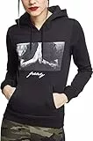 Mister Tee Damen Kapuzenpullover Ladies Pray Hoody, Farbe black, Größe S