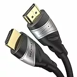 KabelDirekt – 10K & 8K HDMI Kabel, HDMI 2.1 b – 2m, erhältlich in 0,5-5m – Zertifiziert, in Deutschland entwickelt (Ultra High Speed Kabel für PC, PS5, Xbox, Monitor/TV – schwarz-silbern)