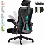 Airchros Bürostuhl,Bürostuhl Ergonomisch mit Verstellbarer Kopfstütze,Armlehnen und Lendenwirbelstütze, Schreibtischstuhl Drehstuhl Wippfunktion bis 135°,Chefsessel Rückenschonend, 150kg