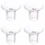 4 Stücke Flanscheinsätze 20mm für Momcozy M9/M6/M5/S12 Pro/S9 Pro/Medela/Spectra/Bellababy/Lansinoh/Elvie/Nuliie/KISSBOBO/ANWIKE 24mm milchpumpe,für 24mm Flansch/Schild der meisten Pumpen