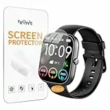 Frgnie Schutzfolie Kompatibel für uaue Smart watch 1,91' (6 Stück) Flexibel TPU, Kompatibel für CASCHO T60 Smartwatch Herren Damen, Hülle Blasenfreie Displayschutzfolie