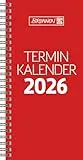BRUNNEN Vormerkbuch Mod. 780 2026 | 100×207 mm, Karton, rot