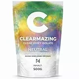 CLEARMAZING Neutrales Clear Whey Protein Isolate 500g Beutel | 87% Eiweissanteil | laktosefrei | ohne Aromen und Süßungsmittel |20 Portionen | NF24