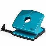 NOVUS Locher B220 Color ID 2.0 (20 Blatt Lochleistung, fest einrastende Anschlagschiene, Funktionsteile aus Metall) bright petrol