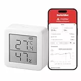 SwitchBot Thermometer Hygrometer Innen, Bluetooth Außenthermometer Luftfeuchtigkeitsmesser mit APP, Taupunkt/VPD/Absolute Feuchtigkeitssensor