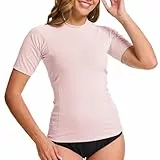 MEETWEE Damen Surf Rash Guard Sonnenschutz Badeanzug UV-Schutz Shirt UPF 50+ Kurzarm Badeoberteil Schnell trocknendes Schwimm-Sonnenschutzshirt für Wassersport.