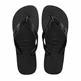 Havaianas Top Color, Unisex Flipflop, Black,