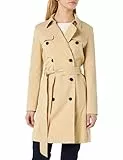 HUGO Damen Makaras-2 Trenchcoat, Open Beige291, 46 EU