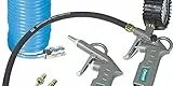 Aircraft Druckluft-Set DWS 6, 6-teilig (1 Blaspistole, 1 Reifenfüller SD, 1 Spiralschlauch, 3 Adapter) 2102006