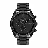 Calvin Klein Multi Zifferblatt Quarz Uhr für Herren Kollektion Impact mit Edelstahl- oder Lederarmband