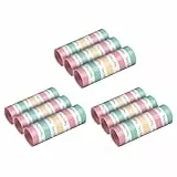 Amscan 9903734-3 - Luftschlangen Happy Birthday, 3 x 3 Packungen, pastellfarben, Partydeko, Geburtstag