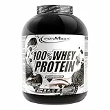 IronMaxx 100% Whey Protein Pulver 2350g - Cookies und Cream | Cremiger Eiweißshake mit BCAAs & EAAs | High Protein, Low Carb & zuckerarm | Ideal für Muskelaufbau, Diät & Fitness Design kann variieren