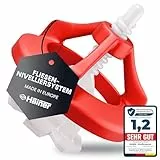 Hainer® Premium Fliesen Nivelliersystem Fliesenverlegehilfe | Saubere Fugen durch perfekte Abstandshalter, für Heimwerker & Profis inkl. Ebook und Anleitung (Set 100 Hauben + 200 Laschen, 2mm)