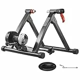 VEVOR Fahrrad Rollentrainer Fahrradtrainer für 660,4-736,6 mm / 700C-Räder, 6-stufiger Widerstand, Faltbarer magnetischer Radtrainer Heimtrainer mit Schnellspanner & Vorderradunterlage Schwarz