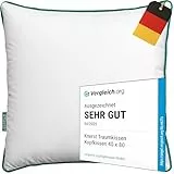 Traumkissen zum Reinkuscheln - Made in Germany Kissen 80x80 - Kopfkissen 80x80 cm für verführerisch weiche Nächte - ergonomisches Schlafkissen ideal für Jede Schlafposition - Öko-Tex Polster