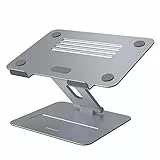 Yanavee Laptop Ständer, Premium Aluminium Laptop Computer Ständer Höhenverstellbar, Ergonomisch Notebook Ständer Kompatibel für alle 10-17' Laptops - Space Grau