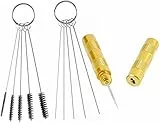 Abest - Set zur Reinigung und Reparatur von Airbrush-Pistolen, mit Bürsten und Nadeln aus rostfreiem Edelstahl, 3 Teile