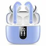 Bluetooth Kopfhörer, In Ear Kopfhörer Kabellos Bluetooth 5.3 mit 50H Tiefer Bass, 2024 Neue Kabellose Kopfhörer Noise Cancelling Earbuds mit 4 ENC Mic, IPX10 Wasserdicht Ohrhörer, Klassisches Blau