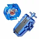 DEZAWRTY X Battling Set - Keel Shark Right Kampfkreisel und Kreisel X String Launcher, Attack Type Starter Pack, Kompatibel mit X-Serien, tolles Spielzeuggeschenk für Junge Kid 6+, Blau (X201)