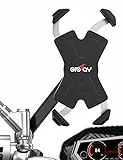 Grefay Motorrad Handyhalterung Metall Smartphone Halter für Motorrad Rückspiegel mit 360 Drehung für 4,5 bis 6,8 Zoll Smartphone