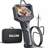 Ralcam Endoskopkamera mit Licht Endoscope Camera - Endoskop 8,5mm Inspektionskamera 3,5' HD 1080P Rohrkamera, Kameras mit 8 LED, IP67 Wasserdicht 1M Halbsteifes Kabel Teleskopkamera Kfz Werkzeug