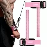 MANUEKLEAR Zughilfen Krafttraining Frauen Herren, 2-in-1 Lifting Straps mit D-Ring für Cable Machine Workout, Zughilfen Gym für Gewichtheben (rosa, M (16.0–19.1 cm))