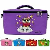 Punalu kompakte Tasche für die Toniebox und Zubehör mit Soundklappe, Platz für ca. 20 Tonies Hörfiguren (schwarz)