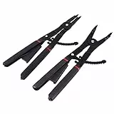 Sicherungsringzange, 16-Zoll-Innen- / Außen-Sicherungsringzange Sprengringzange mit Präzisions-Pick-and-Hook-Set für Ringentferner, Halten und Entfernen von Schläuchen, Dichtungen +