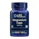 Life Extension, Magnesium, 100 vegetarische Kapseln, 500mg Magnesium je Dosis, Glutenfrei, Sojafrei, GMO frei, Geschmacksneutral