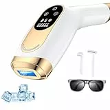 RWSRW IPL Geräte Haarentfernung Laser mit Kühlfunktion, 9 Energiestufen, Schmerzfreie Haarentfernungsgerät für Damen, Herren, Achseln, Beine, Bikini, Körper