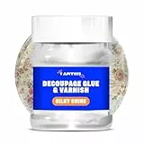 7 Artists Decoupage Kleber Lack Wasserfest 230 ml Halb Glänzend - Serviettentechnik Kleber auf Wasserbasis | Serviettenkleber für Basteln