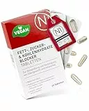 N1 Fettblocker + Zucker & Kohlenhydrate-Blocker Medizinprodukt zur Behandlung & Vorbeugung von Übergewicht - Diät, abnehmen Tabletten schnell