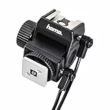 Hama Blitzneiger für externe Blitzgeräte, Mit PC-Kabel, Stufenlos 180 Grad neigbar, 48 mm Höhe, Universal, Schwarz