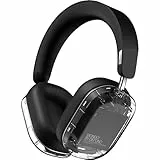 Defunc Mondo Over-Ears Wireless Headphones with Optional Cable - 45H of Active Play Time - Bluetooth - Dual ENC Microphones and Drivers (Transparent)