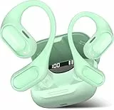 QXUFV Open Ear Kopfhörer, Bluetooth 5.4 Kopfhörer Sport, Limettengrün