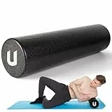 unycos - EPP-Massagerolle, Leichte Schaumstoffrolle, Länge【60 cm, Ø15 cm】Zylinder für Triggerpunkt-Entlastung, Fitness, Pilates, Yoga, Fitnessstudio, Physiotherapie und Entspannung (Schwarz)