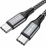 RAVIAD USB C auf USB C Kabel 1M, 100W USB C Kabel PD Schnellladekabel Nylon USB Typ C Ladekabel für iPhone 16/15 Pro Max, Galaxy S24/S23/S22, MacBook Pro/Air, Pad Pro, Huawei, Pixel