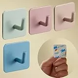 DEKAZIA® 4 Kleiderhaken Kinder bunt – Garderobenhaken Kindergarderobe Haken Kindergarderobe Wandhaken Kinder Kinderzimmer – Klebehaken Haken Garderobe Kinderhaken Wand