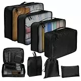 YUSWBCO Koffer Organizer Set 8-teilig Packing Cubes Set für Koffer Wasserdichte Koffer Organizer Klein Travel Organizer