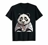 Gemütlicher Schlafanzug Panda Coffee Time T-Shirt